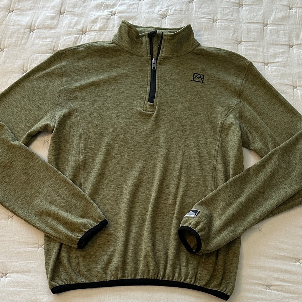 Avalanche Boy’s Zip-Up pullover in Olive
